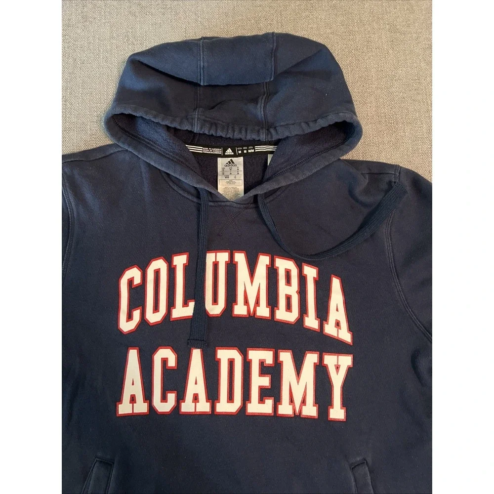 Adidas Hoodie Men's M Columbia Academy Navy‎ Blue Gym Training